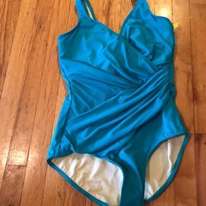 Brand new Miraclesuit teal one piece